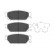 Brake Pad Set, disc brake KBP-5510 Kavo parts