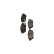 Brake Pad Set, disc brake KBP-5510 Kavo parts, Thumbnail 5