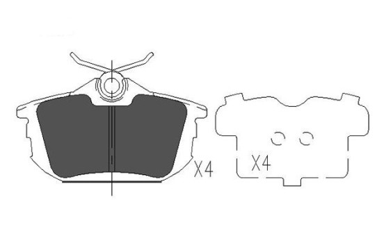 Brake Pad Set, disc brake KBP-5513 Kavo parts
