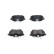 Brake Pad Set, disc brake KBP-5513 Kavo parts, Thumbnail 4