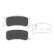 Brake Pad Set, disc brake KBP-5515 Kavo parts