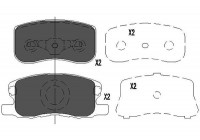 Brake Pad Set, disc brake KBP-5534 Kavo parts