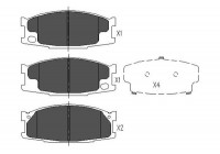 Brake Pad Set, disc brake KBP-5539 Kavo parts