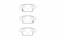 Brake Pad Set, disc brake KBP-5561 Kavo parts