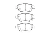 Brake Pad Set, disc brake KBP-5562 Kavo parts