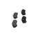 Brake Pad Set, disc brake KBP-6502 Kavo parts, Thumbnail 5