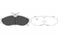 Brake Pad Set, disc brake KBP-6506 Kavo parts