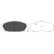 Brake Pad Set, disc brake KBP-6510 Kavo parts