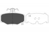 Brake Pad Set, disc brake KBP-6511 Kavo parts