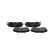 Brake Pad Set, disc brake KBP-6514 Kavo parts, Thumbnail 4