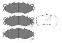 Brake Pad Set, disc brake KBP-6524 Kavo parts
