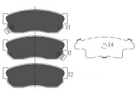 Brake Pad Set, disc brake KBP-6526 Kavo parts
