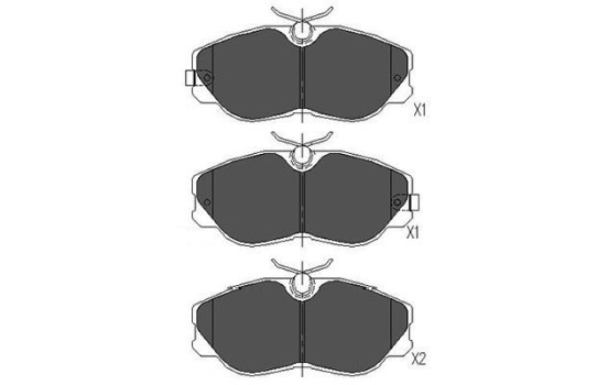 Brake Pad Set, disc brake KBP-6529 Kavo parts, Image 2