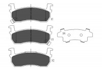 Brake Pad Set, disc brake KBP-6530 Kavo parts