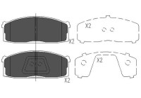 Brake Pad Set, disc brake KBP-6533 Kavo parts