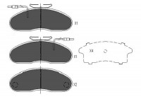 Brake Pad Set, disc brake KBP-6535 Kavo parts