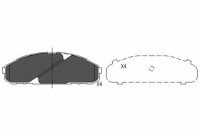 Brake Pad Set, disc brake KBP-6538 Kavo parts