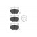 Brake Pad Set, disc brake KBP-6545 Kavo parts, Thumbnail 2