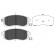 Brake Pad Set, disc brake KBP-6557 Kavo parts