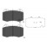 Brake Pad Set, disc brake KBP-6561 Kavo parts