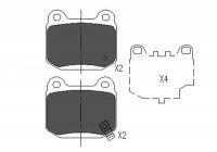 Brake Pad Set, disc brake KBP-6562 Kavo parts