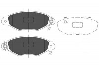 Brake Pad Set, disc brake KBP-6565 Kavo parts
