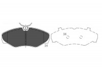 Brake Pad Set, disc brake KBP-6566 Kavo parts