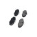 Brake Pad Set, disc brake KBP-6566 Kavo parts, Thumbnail 3