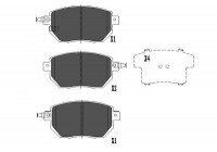 Brake Pad Set, disc brake KBP-6573 Kavo parts