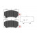 Brake Pad Set, disc brake KBP-6581 Kavo parts