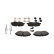 Brake Pad Set, disc brake KBP-6584 Kavo parts, Thumbnail 4