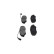 Brake Pad Set, disc brake KBP-6584 Kavo parts, Thumbnail 5