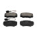 Brake Pad Set, disc brake KBP-6585 Kavo parts, Thumbnail 2