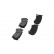 Brake Pad Set, disc brake KBP-6587 Kavo parts, Thumbnail 3