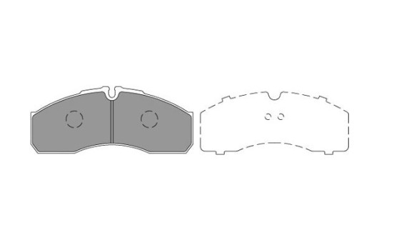 Brake Pad Set, disc brake KBP-6598 Kavo parts