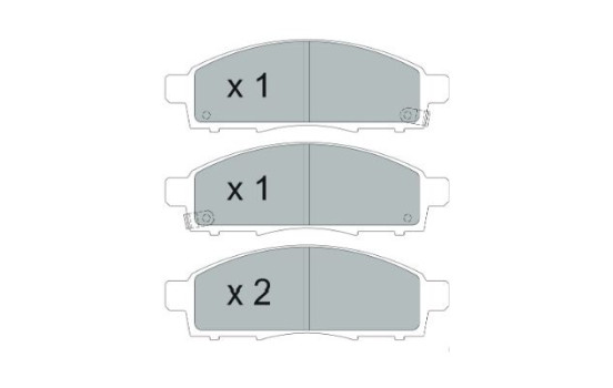 Brake Pad Set, disc brake KBP-6599 Kavo parts