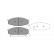 Brake Pad Set, disc brake KBP-6600 Kavo parts