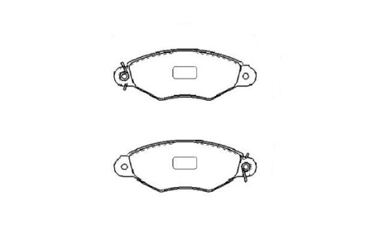 Brake Pad Set, disc brake KBP-6608 Kavo parts