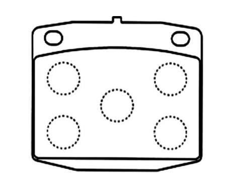Brake Pad Set, disc brake KBP-6609 Kavo parts
