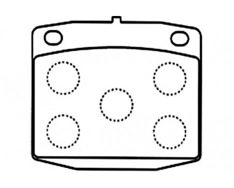 Brake Pad Set, disc brake KBP-6609 Kavo parts, Image 2