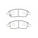 Brake Pad Set, disc brake KBP-6613 Kavo parts