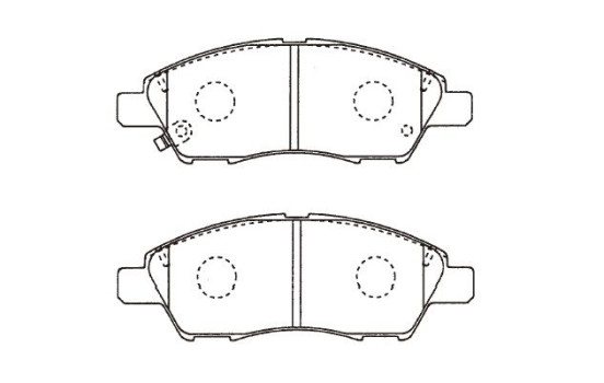 Brake Pad Set, disc brake KBP-6613 Kavo parts