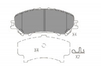 Brake Pad Set, disc brake KBP-6614 Kavo parts