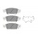 Brake Pad Set, disc brake KBP-6617 Kavo parts