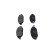 Brake Pad Set, disc brake KBP-6623 Kavo parts, Thumbnail 4