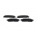 Brake Pad Set, disc brake KBP-6625 Kavo parts