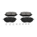 Brake pad set, disc brake KBP-6630 Kavo parts