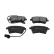 Brake pad set, disc brake KBP-6631 Kavo parts