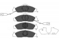 Brake Pad Set, disc brake KBP-7502 Kavo parts