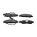 Brake Pad Set, disc brake KBP-7502 Kavo parts, Thumbnail 2